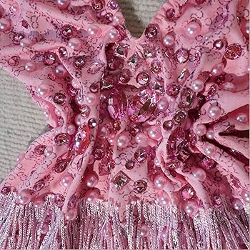 Amazon.com: Youmeisha Sparkly Rhinestones Sexy Backless Deep